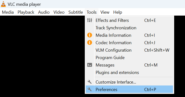 open-preferences