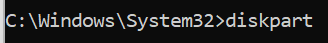 access-diskpart